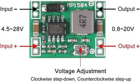 24V-12V-9V To 5V Fixed Output 3A Power Step-Down Adjustable Module - 3