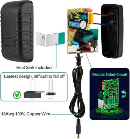 24W 12V 2A Ultra Thin Strip Power Supply - 5