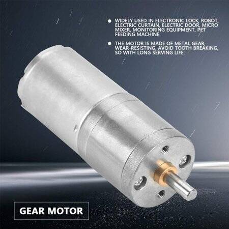 25GA-370 12V 200RPM DC Reducer Gear Motor - 3