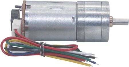 25GA-370 12V 200RPM DC Reducer Gear Motor With Encoder - 2