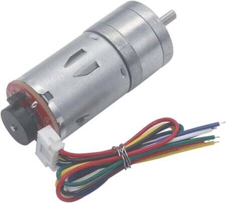 25GA-370 12V 400RPM DC Reducer Gear Motor With Encoder - 1