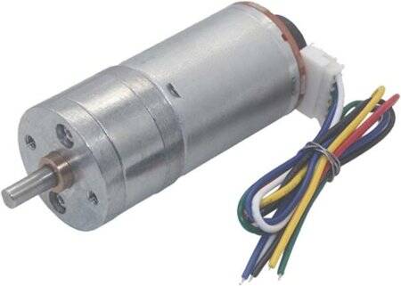 25GA-370 12V 400RPM DC Reducer Gear Motor With Encoder - 4