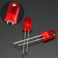 28mm Leg 5mm LED Water Clear Red+Blue CC Use 2V 20mA - 3