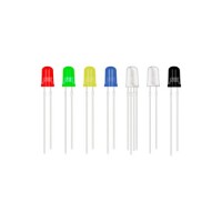 28mm Leg LED 3mm Water Clear Blue Use 3V 20mA - 1