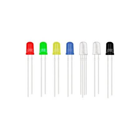 28mm Leg LED 3mm Water Clear Blue Use 3V 20mA - 1