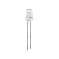 28mm Leg LED 3mm Water Clear Blue Use 3V 20mA - 3