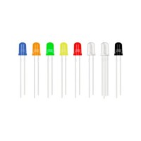 28mm Leg LED 5mm Orange Defuse Use 2V 20mA - 1