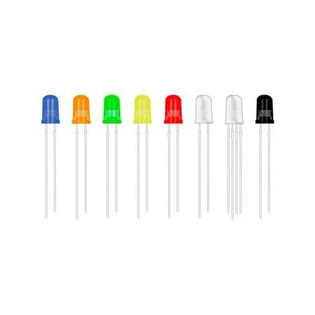 28mm Leg LED 5mm Orange Defuse Use 2V 20mA - 1