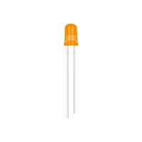 28mm Leg LED 5mm Orange Defuse Use 2V 20mA - 2