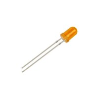 28mm Leg LED 5mm Orange Defuse Use 2V 20mA - 4