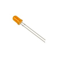 28mm Leg LED 5mm Orange Defuse Use 2V 20mA - 5