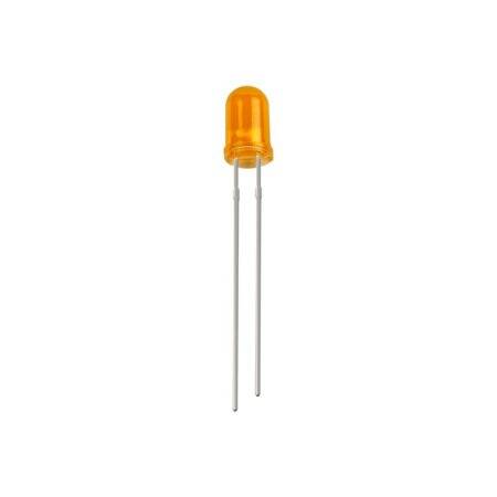 28mm Leg LED 5mm Orange Defuse Use 2V 20mA - 6