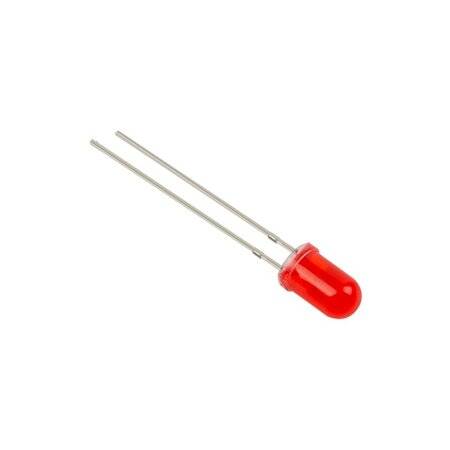 28mm Leg LED 5mm Red Defuse Use 2V 20mA - 3