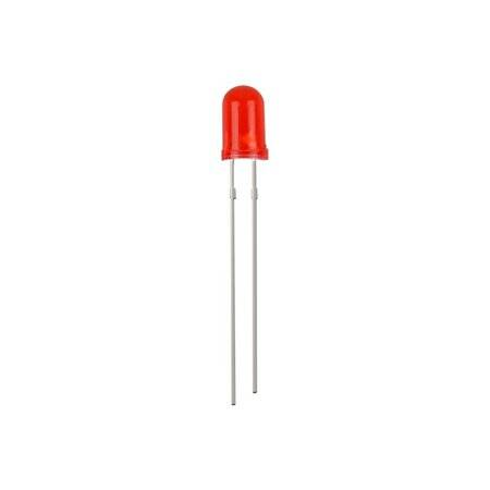 28mm Leg LED 5mm Red Defuse Use 2V 20mA - 7