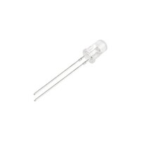 28mm Leg LED 5mm Water Clear Red Use 2V 20mA - 5