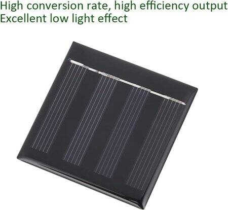 2V 100MA Polycrystalline Drop Solar Panel Size:54x54mm - 3