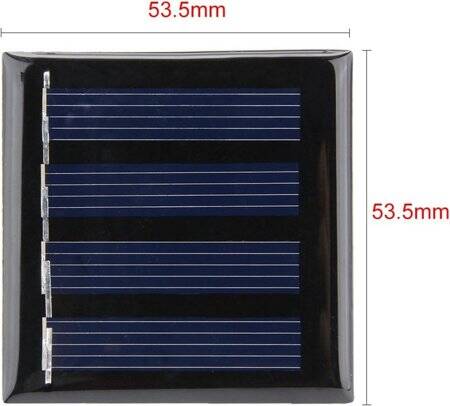 2V 80MA Polycrystalline Drop Solar Panel Size:50.5x40.5mm - 3