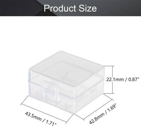 2x 18350 Battery Holder SMD SMT Battery Holder Box - 3