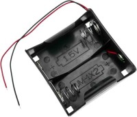 2x LR20 Battery Holder Box With Cover And Switch - 3