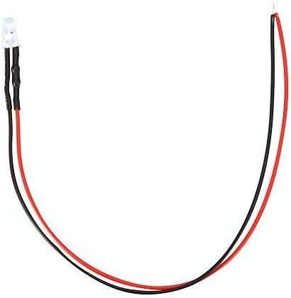 30-40V 5mm Yellow LED Indicator Light With 20cm Cable - 2