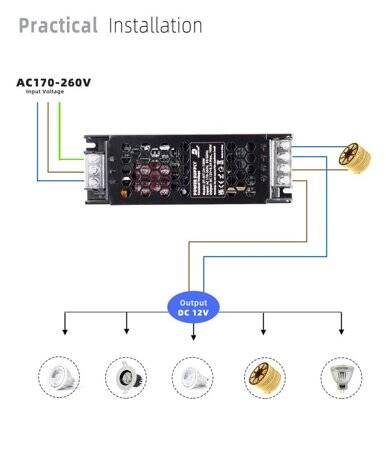 300W 12V 25A Ultra Thin Led Dedicated Power Supply With Fan - 4