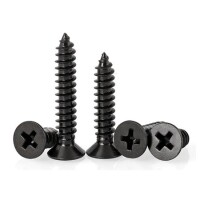 304 Stainless Steel Cross Recessed Countersunk Head Tapping Screws M3x12 - 3