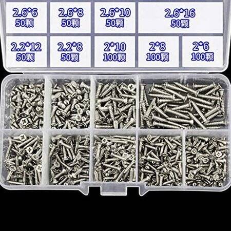 304 Stainless Steel Cross Recessed Countersunk Head Tapping Screws M3x16 - 1