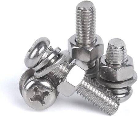 304 Stainless Steel Cross Recessed Pan Head Screw M3 12mm - 1