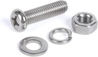 304 Stainless Steel Cross Recessed Pan Head Screw M3 12mm - 2