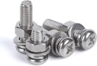 304 Stainless Steel Cross Recessed Pan Head Screw M3 12mm - 3