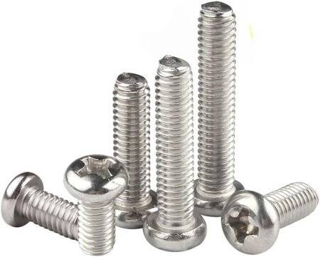 304 Stainless Steel Cross Recessed Pan Head Screw M3 16mm - 1