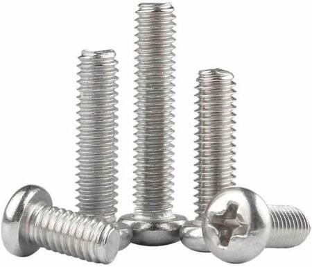 304 Stainless Steel Cross Recessed Pan Head Screw M3 16mm - 4