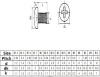 304 Stainless Steel Cross Recessed Pan Head Screw M4 10mm - 4