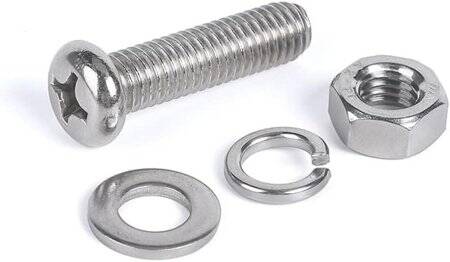 304 Stainless Steel Cross Recessed Pan Head Screw M4 16mm - 2