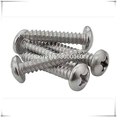 304 Stainless Steel Cross Recessed Pan Head Self-tapping screw M3 30mm - 1