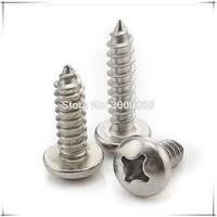 304 Stainless Steel Cross Recessed Pan Head Self-tapping screw M3 30mm - 3