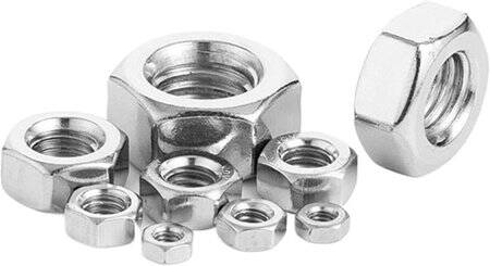 304 Stainless Steel Hexagon Nut M2-5 - 4