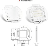 30W SMD High Power LED Bulb 365-370nm Purple - 3