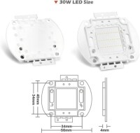 30W SMD High Power LED Bulb Pure Green - 5