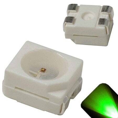 3528 (1210) SMD LED Pure Green - 1