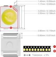 3528 (1210) SMD LED White - 3