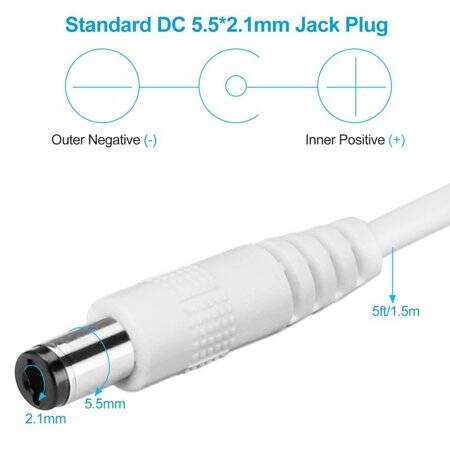 36W 12V 3A Super Thin Plastic Case Led Special Power Supply With Wire - 3