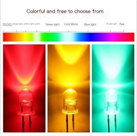 3V 5mm Green LED Metal Indicator Light With 20cm Cable - 4