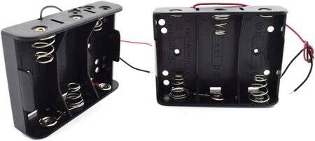 3x LR14 Battery Holder Box Without Cover - 1