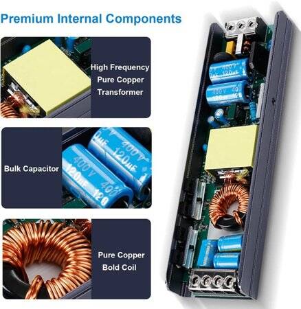 400W 12V 33.3A Ultra Thin Led Dedicated Power Supply With Fan - 4