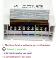 400W 24V 16.7A Rainproof Power Supply FY-24-400W - 5