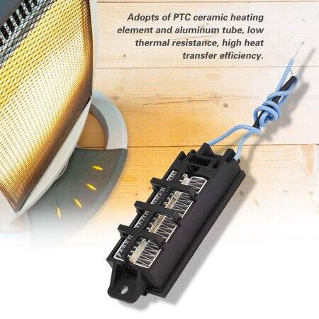 48V 100W Conductive Type Automatic Thermostat PTC Ceramic Air Heater 95x31x25mm - 3