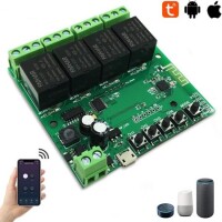 4CH Tuya WiFi Switch Module InKablolugent Timing Switch Remote Control - 2