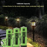 4PCS PALO AA1300MAH Ni-MH Rechargeable Battery - 4