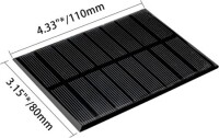 4V 260MA Glue Drop Polycrystalline Solar Panel Size:100x80mm - 3